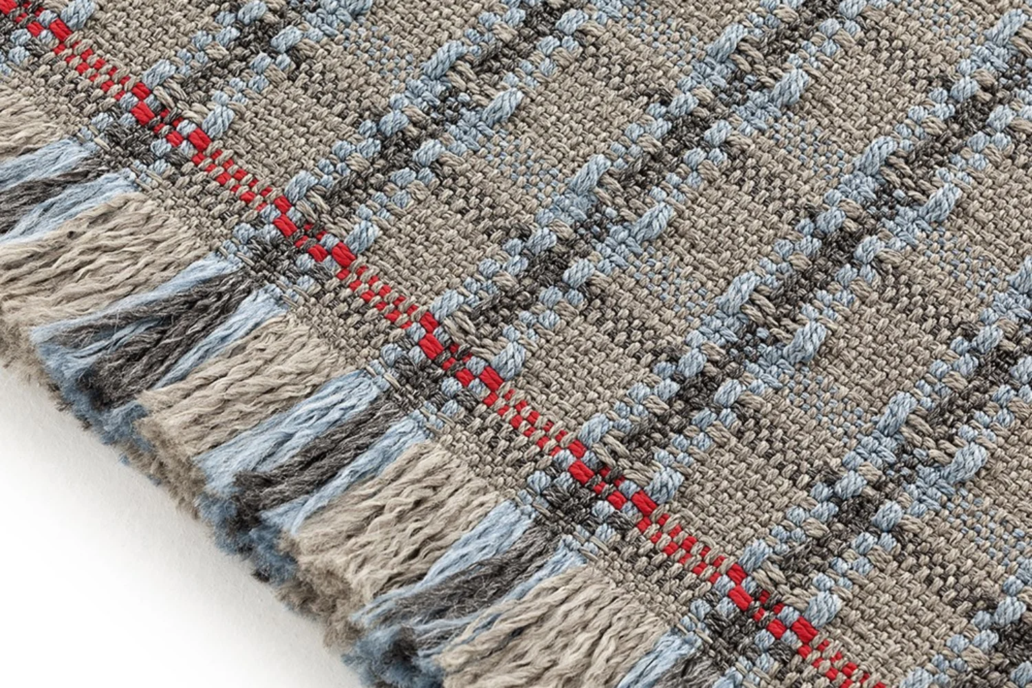 Tapete GARDEN LAYERS OUTDOOR RUG CHECKS BLUE 03