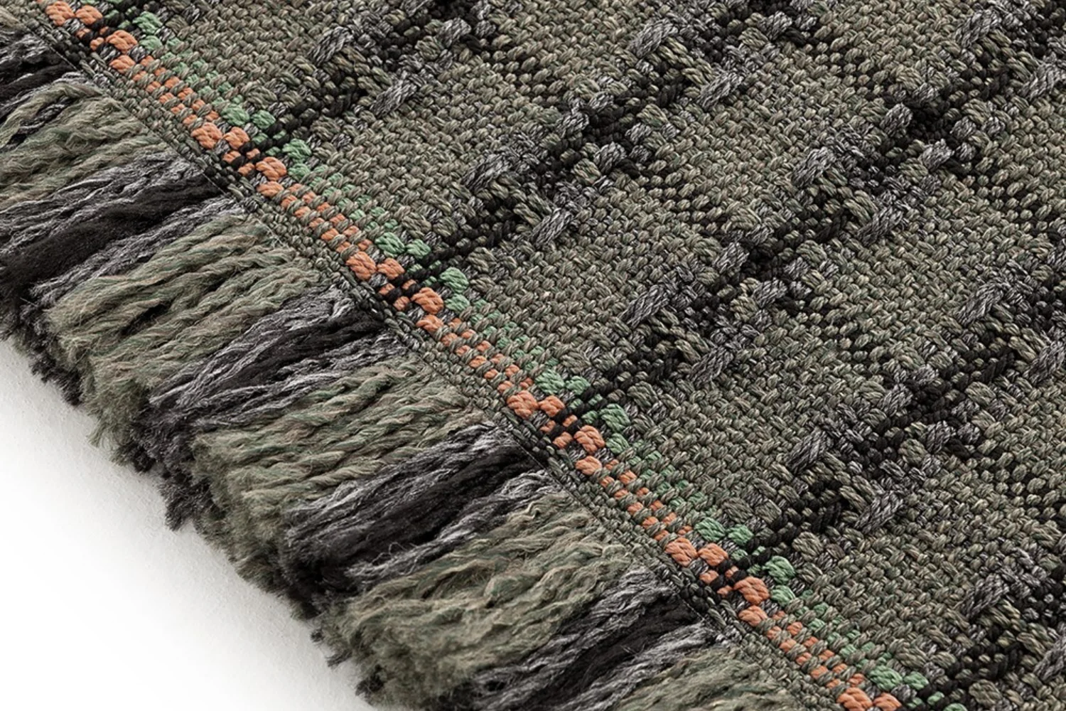 Tapete GARDEN LAYERS OUTDOOR RUG CHECKS GREEN 02