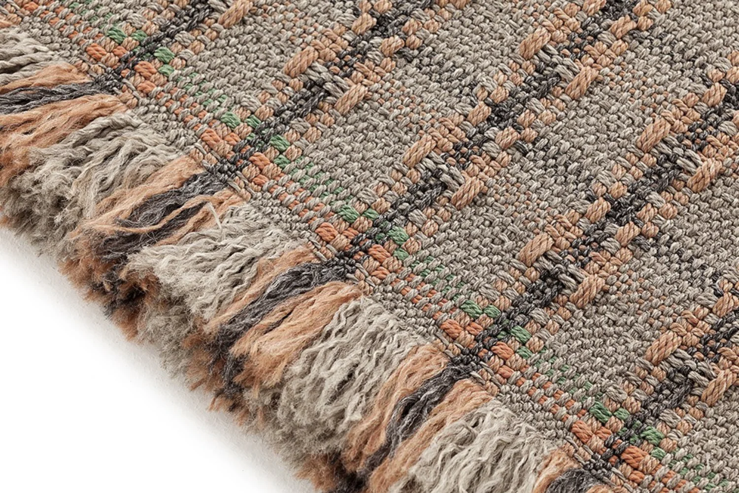 Tapete GARDEN LAYERS OUTDOOR RUG CHECKS TERRACOTTA 03