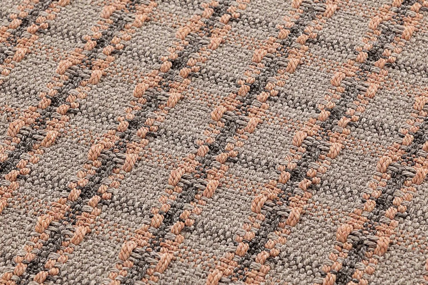 Tapete GARDEN LAYERS OUTDOOR RUG CHECKS TERRACOTTA 04