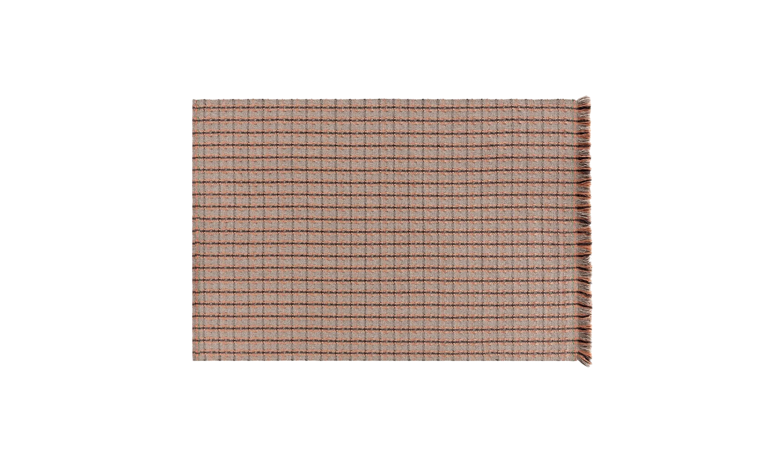Tapete GARDEN LAYERS OUTDOOR RUG CHECKS TERRACOTTA
