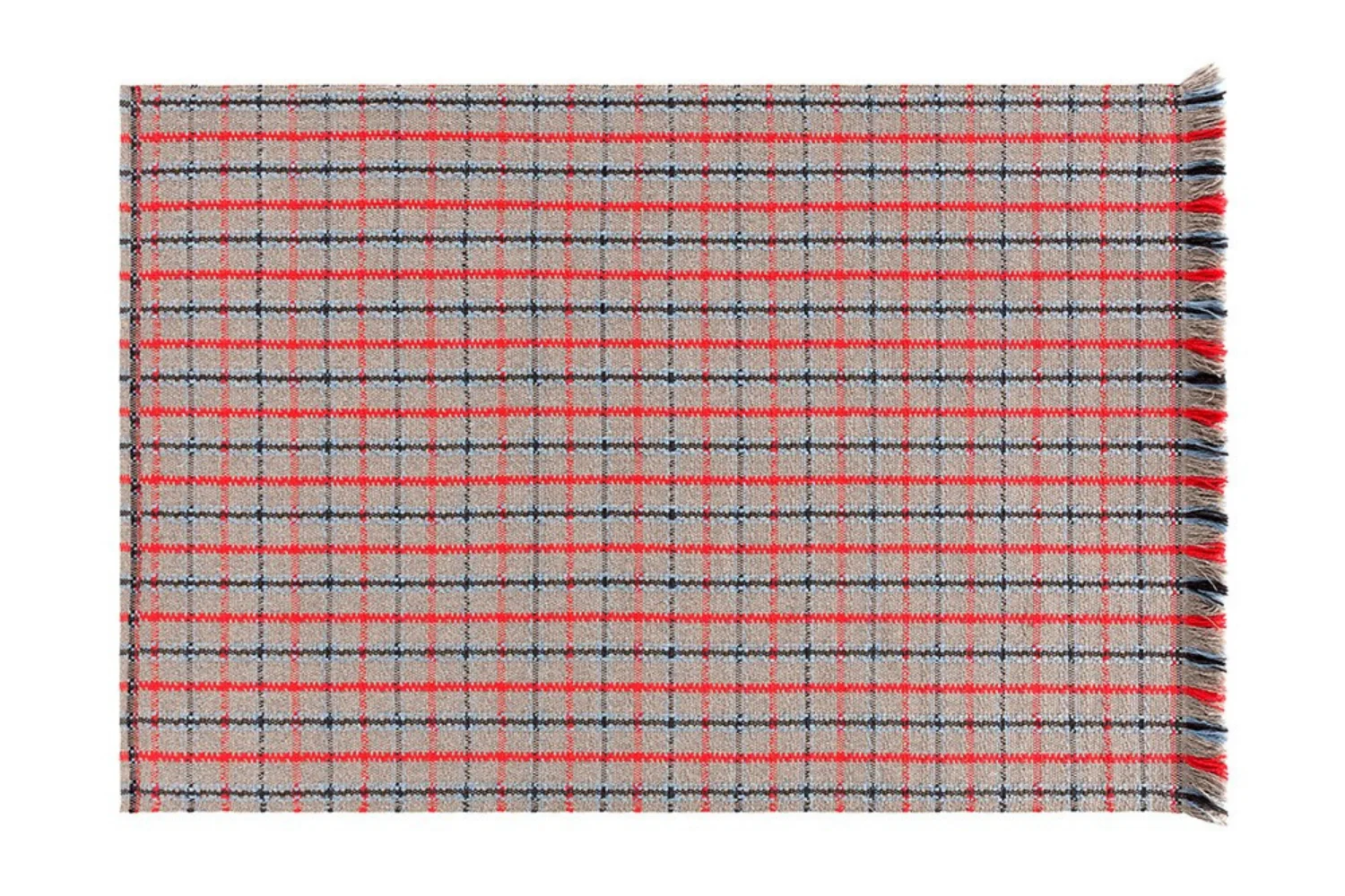 Tapete GARDEN LAYERS OUTDOOR RUG TARTAN BLUE 01