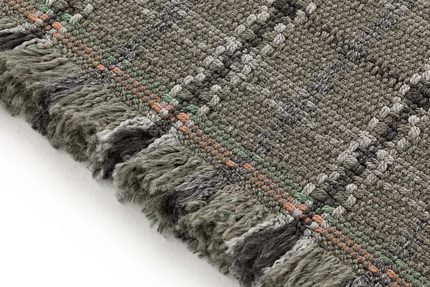 Tapete GARDEN LAYERS OUTDOOR RUG TARTAN GREEN 03