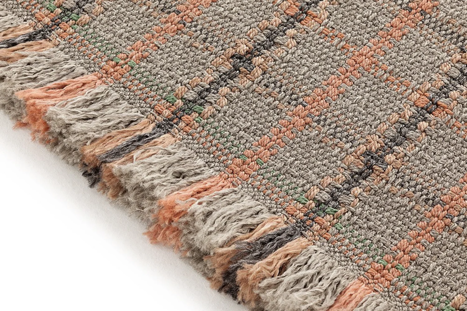 Tapete GARDEN LAYERS OUTDOOR RUG TARTAN TERRACOTTA 03