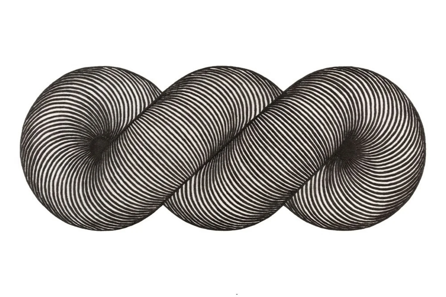 Tapete HAND TUFTED GIRO RUG B&W 01