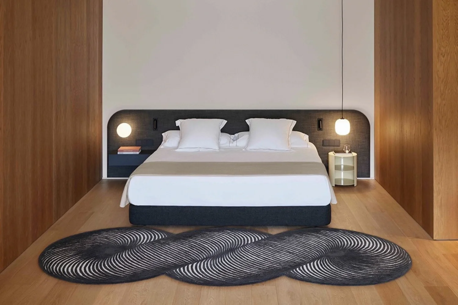 Tapete HAND TUFTED GIRO RUG B&W 02