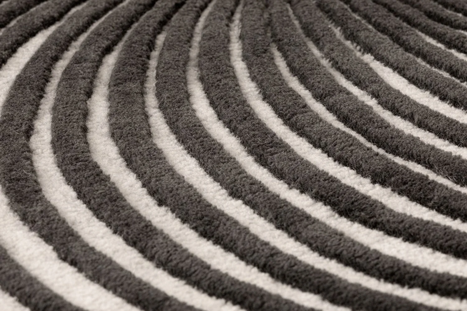 Tapete HAND TUFTED GIRO RUG B&W 03