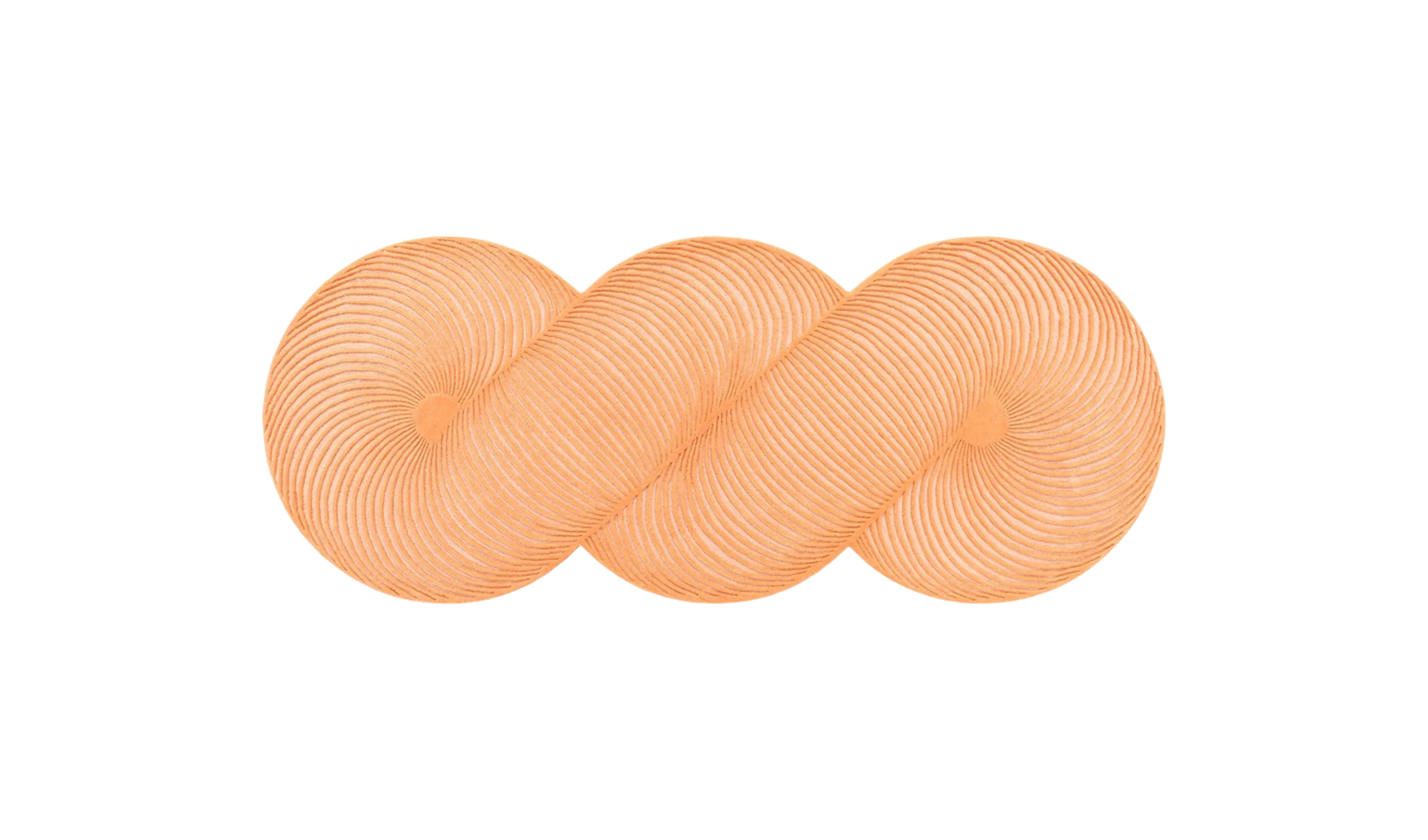 Tapete HAND TUFTED GIRO RUG PEACH