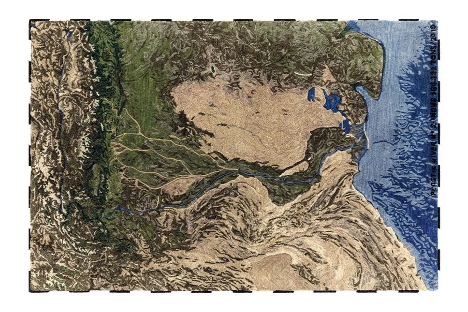 Tapete PLASTIC RIVERS RUG INDUS 01