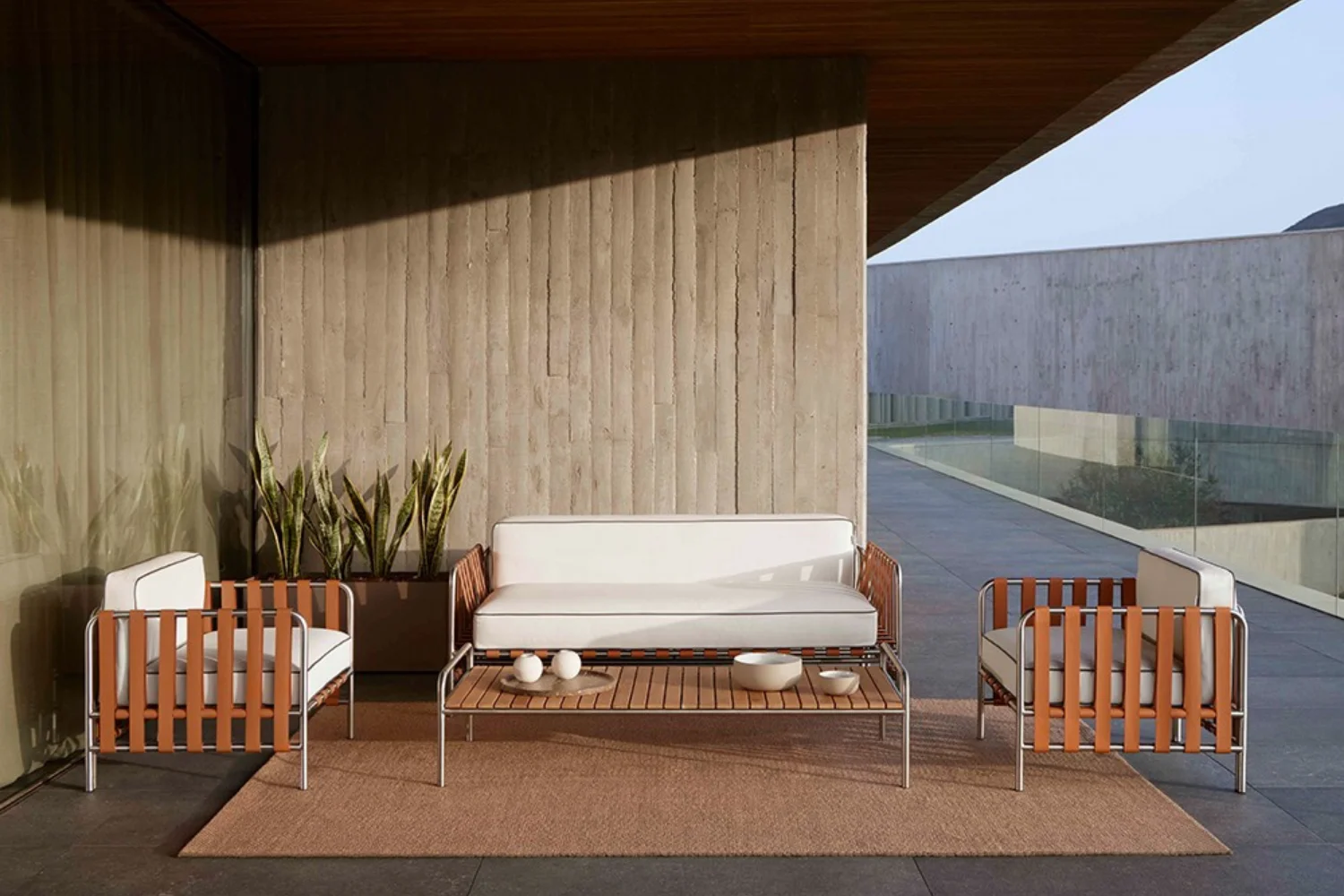 Tapete SALINE OUTDOOR RUG TERRACOTTA 02