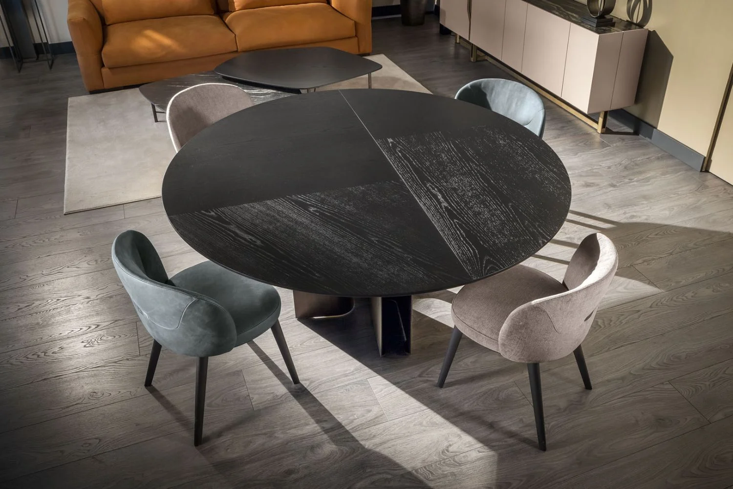 mesa de jantar mirage round 4