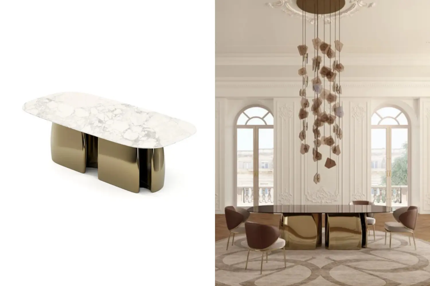 mesa de jantar obsidian